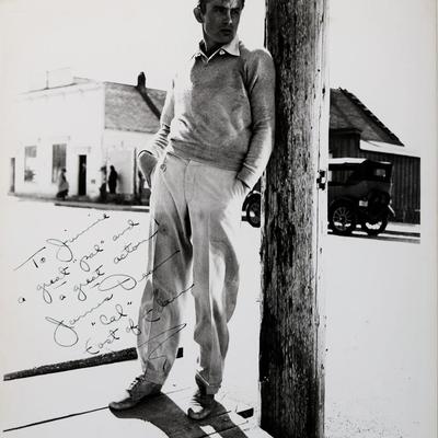 RARE James Dean signed movie still photo 