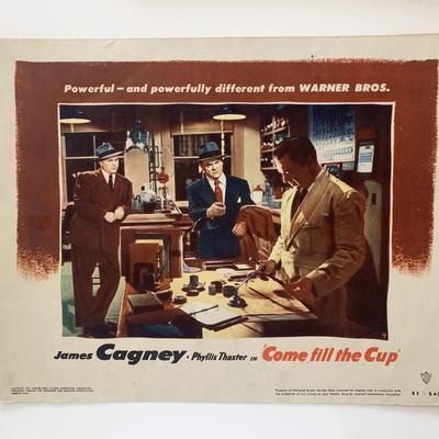Come Fill the Cup 
original 1951 vintage lobby card