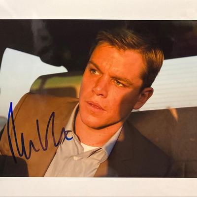 Syriana Matt Damon Signed Movie Photo