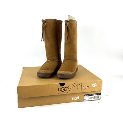 585 New Chestnut Classic Tall UGG Boots size 8