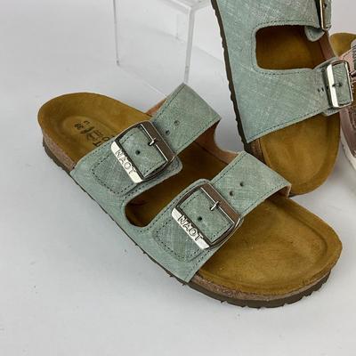 596 Two Pairs of New NOAT Slip on Sandels