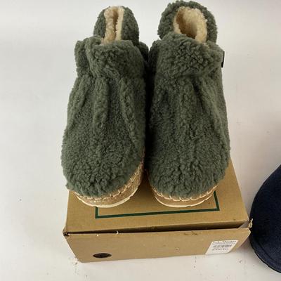 600 New LL Bean Slippers & Blue LL Bean Slip on Knit Shoes
