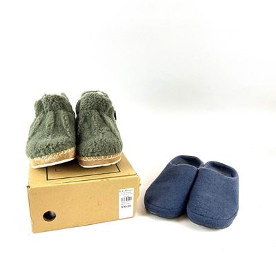 600 New LL Bean Slippers & Blue LL Bean Slip on Knit Shoes