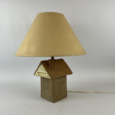 603 Handmade Clay House Lamp