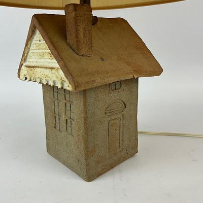 603 Handmade Clay House Lamp