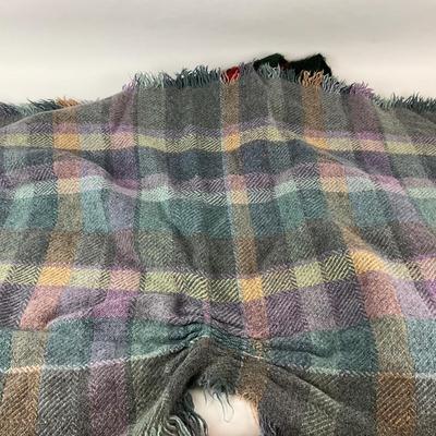 616 Lot of Avoca Shoulder Wrap and Glen Cree Mohair Throw