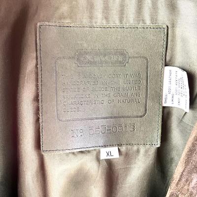 630 Vintage Mens Coach Suede Bomber Style Jacket Size XL