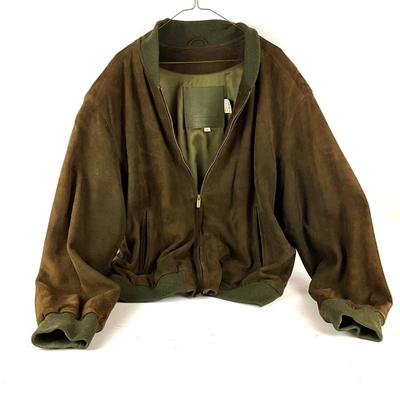 630 Vintage Mens Coach Suede Bomber Style Jacket Size XL