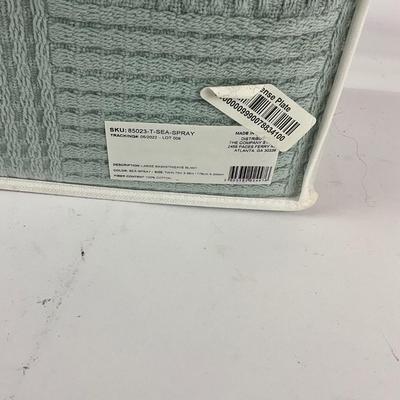 634 New in Package The Company Store Twin Basketweave Blanket