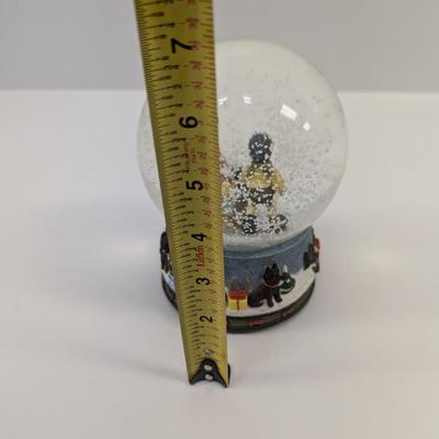 Berta Hummel "Let It Snow" Goebel Snowglobe Sledding Time