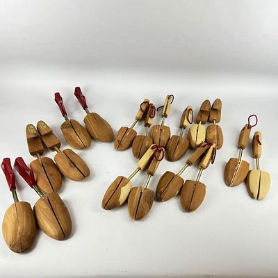 659 Large Lot of Wooden Shoe Stretchers