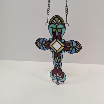Stained Glass Decorative Cross
