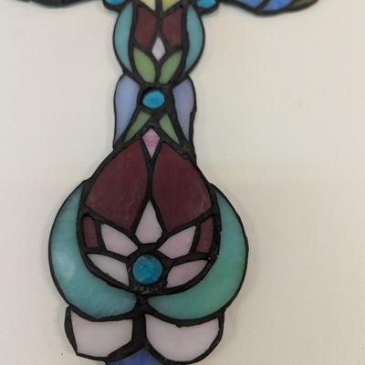 Stained Glass Decorative Cross