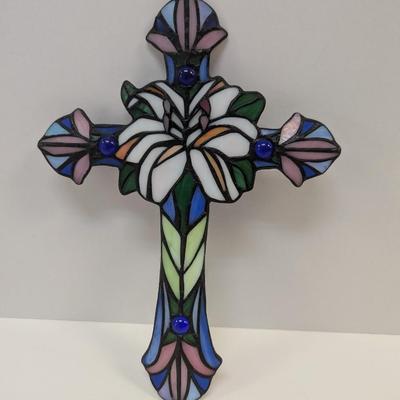 Decorative Stained Glass Cross