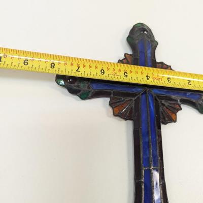 Ray Of Hope Stained Glass Cross By The Franklin Mint