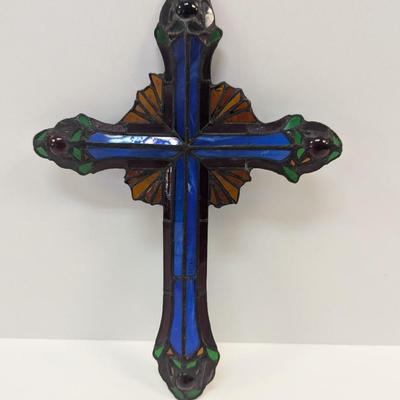 Ray Of Hope Stained Glass Cross By The Franklin Mint