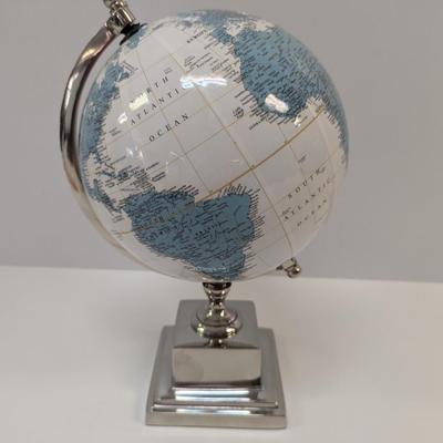 World Globe With Metal Frame