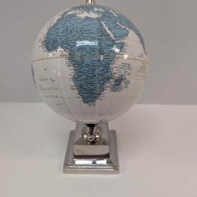 World Globe With Metal Frame