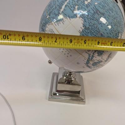 World Globe With Metal Frame