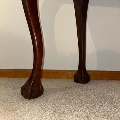 PETITE SECRETARY DESK W/DROP DOWN FRONT AND STUNNING INTERIOR