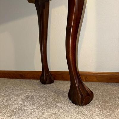 PETITE SECRETARY DESK W/DROP DOWN FRONT AND STUNNING INTERIOR