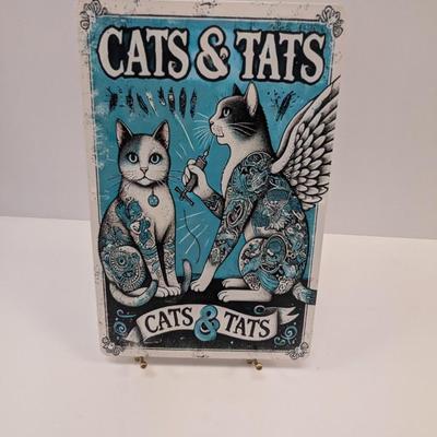 Retro Metal Tin Sign Approx 11 3/4" x 7 3/4"