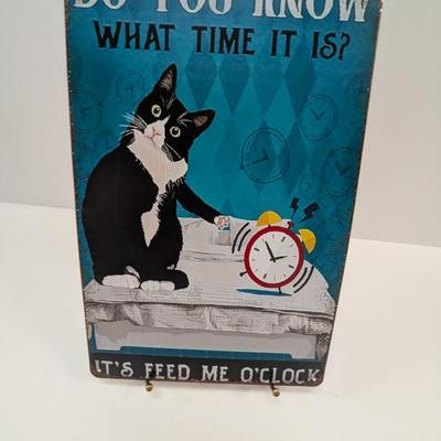 Retro Metal Tin Sign Approx 11 3/4" x 7 3/4"