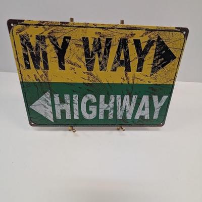 Retro Metal Tin Sign Approx 11 3/4" x 7 3/4"