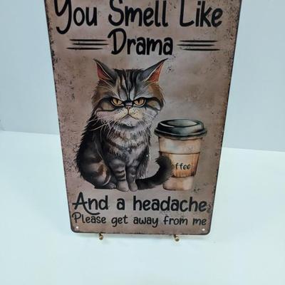 Retro Metal Tin Sign Approx 11 3/4" x 7 3/4"
