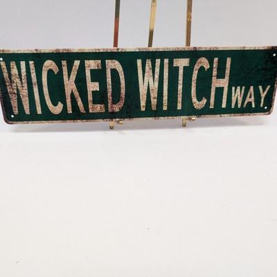 Metal Wicked Witch Way Sign