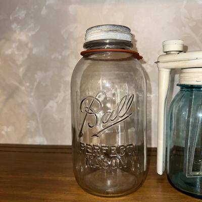 3 OLD CANNING JARS