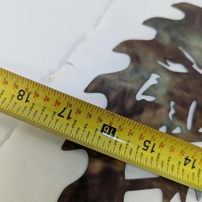Approx 16 3/4" Metal Elk Laser Cut Saw Blade Wall Decor
