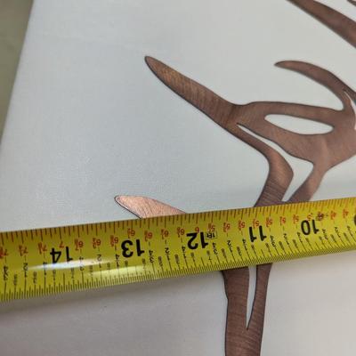 Elk Deer Retro Laser Cutting Metal Wall Art Handmade Silhouette