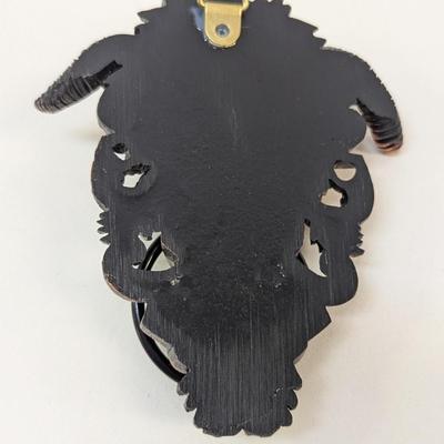 Horned Skeleton Gothic Sculpture Door Knocker