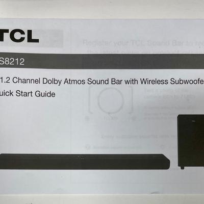 TCL Dolby Atmos 8.2.1.2 Sound Bar and Subwoofer