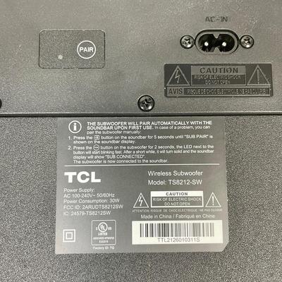 TCL Dolby Atmos 8.2.1.2 Sound Bar and Subwoofer