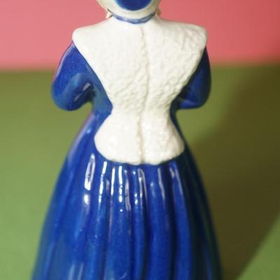 CERAMIC ARTS STUDIO THREE LADY BELLS LILLIBELLE, WINTER BELL & LILLIBELLE W/BLACK HAIR