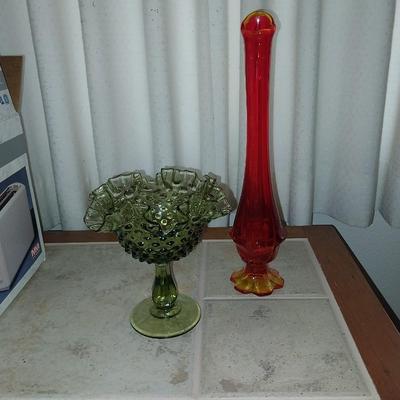Fenton and Vintage Vase