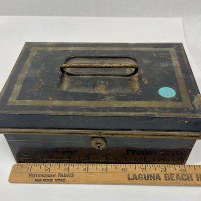 Vintage Metal Coin Box