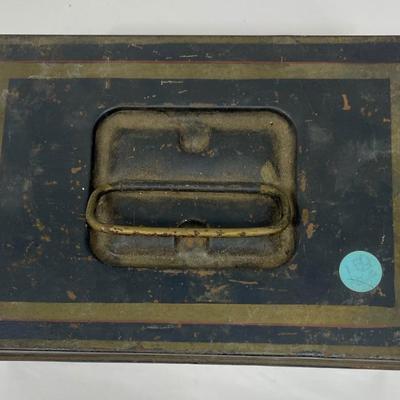 Vintage Metal Coin Box