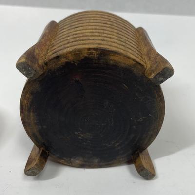 Round Wooden trinket Box