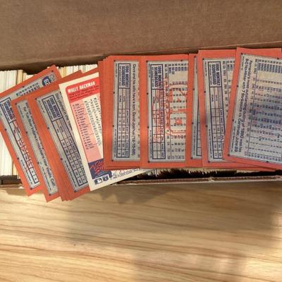 Full box of baseball cards