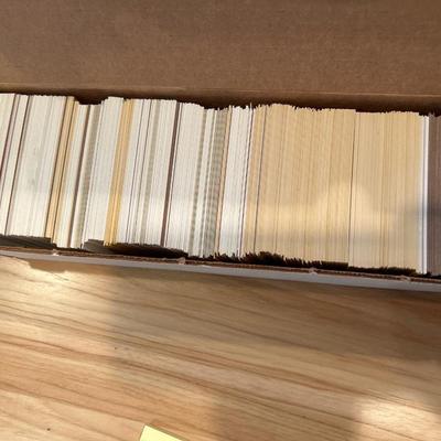 Full box of baseball cards