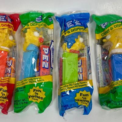 Lot of 4 Vintage PEZ Dispensers - The Simpsons