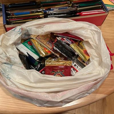 Lots of opened foil packs