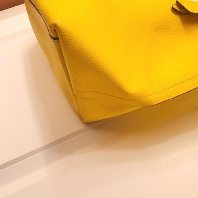 Pebbled Yellow Leather COACH Tote (Read)