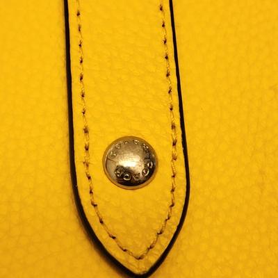 Pebbled Yellow Leather COACH Tote (Read)