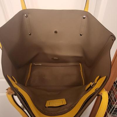 Pebbled Yellow Leather COACH Tote (Read)