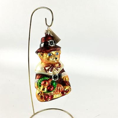 696 Christopher Radko Thanksgiving Pilgrim Bear
