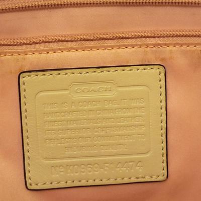 Tan Coach Signature Chelsey Tote Bag (Read)